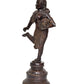 Brass Pot Lady Taking Out Thorn from Her Foot for Home Decor Office (Height :16.5 inch).