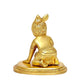 Brass Lord Laddu Gopal Bal Krishna Idol Statue | Pooja Home Decor Mandir |(Height 3.5 Inch)