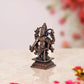 Copper Lakshmi Narasimha Statue for Home Temple Office Mandir, (Height: 3 Inch)