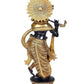 Brass Lord Krishna Idol Figurine Krishna Sculpture Decorative Showpiece Home Office Temple Gift Item Multicolour Height 16 Inches