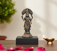 3.5 inch panchaloha idol of Vasavi Kanyaka Parameshvari with detailed gold-toned attire