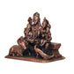 Copper Shiv Parivar Shiva Family Idol Family for Home Decor Mandir Pooja Showpiece (Height 2.5 Inch)