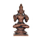 Copper Seated Dhanvantari Statue - Lord of Ayurveda Idol for Home Temple and Healing Decor and Pooja (Height 3.5 Inch)