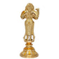 Brass Deeplakshmi with Parrot Idol Statue for Home Temple Office Figurine Showpiece (Height 8 Inch)