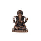 Copper Lord Ganesha Ganpati Idol Vinayak Religious Statue Copper Murti Multicolor (Height 2.5 Inch)