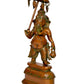 Brass Ganesha Holding Parasol in One Hand Statue Idol Sculpture Statue Home Decor (Height: 16 Inch)