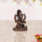 Copper Lord Ganesha Ganpati Idol Vinayak Religious Statue Copper Murti Multicolor (Height 2 Inch)