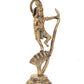 Brass Krishna Bhagwan Murti Dancing on Kaliya Naag - Religious Statue for Home Temple Pooja Mandir Decor (Height 13 Inch)