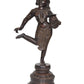 Brass Pot Lady Taking Out Thorn from Her Foot for Home Decor Office (Height :16.5 inch).