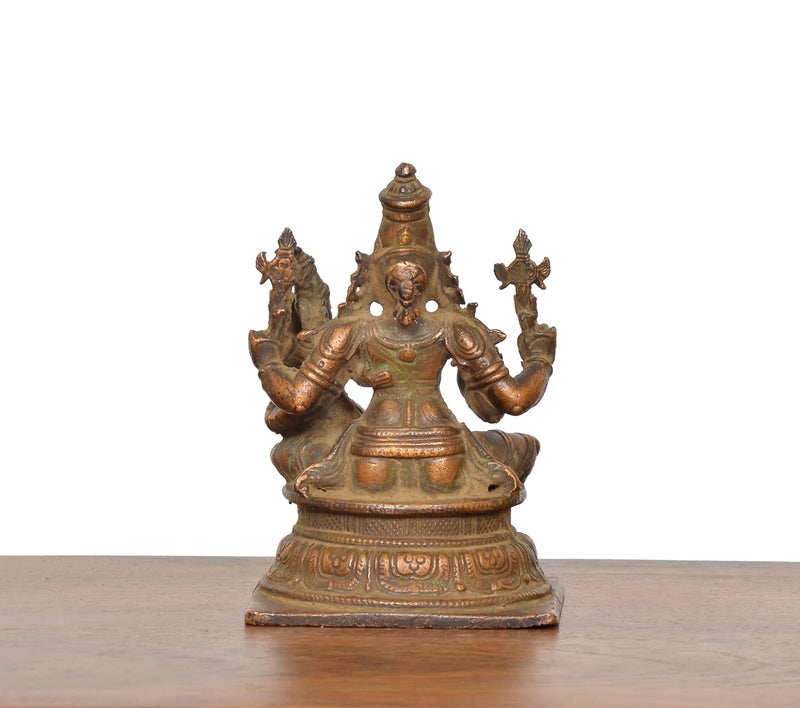 Copper God Lakshmi Narasimhar Idol (Height 4 Inch)