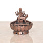 Copper Durga Urli Bowl for Floating Flowers Laxmi Urli for Diwali Pooja Gift Decoration Showpiece (Height 3 Inch)