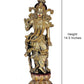 Brass Radha Rani Radhika Idol Murti Statue for mandir, 15 inch