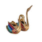 Brass Swan Pair Statue Vastu Decorative Home Decor Item Love Couple Handicraft Animal Figure Gift Items Height: (7.5 Inches)