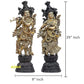 Brass Pair of Radha Krishna Big Size - Brass Radha Krishna Murti Idol Statue Sculpture Height : 29 inches