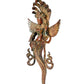 Brass Naga Kanya Statue Brass Idol Statues for Home Decor and Ofice (Height: 14 inch)