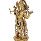 Lord Krishna Idols Multi Plated Flute Playing Krishan Figurine for Pooja Room & Gift Height : 12.5 inch