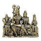 Bronze Shiv Parivar Shiva Family Idol Family for Home Decor Mandir Pooja Showpiece (Height 3.5 Inch)