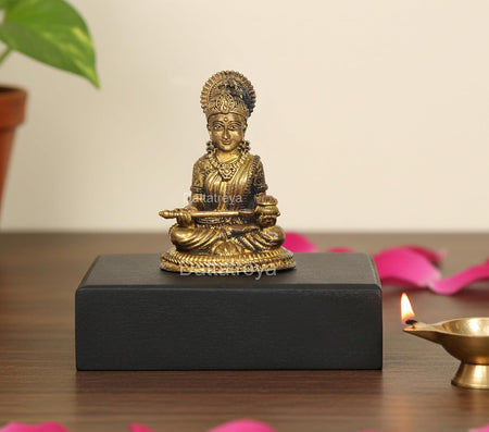 Panchaloha Maa Annapurna Devi Idol (Height:1.75 Inch)