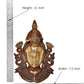 Brass Lord Shiva Wall Hanging Mask Idol for Home Door Office Temple Gift Showpiece (Height :11 inch)