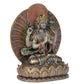 Handcrafted Indian Fengshui Items for Home 6" Copper Finish Pardi Buddha Decorative Showpiece - 15.24 cm (Polyresin)