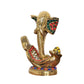 Brass Modern Ganesha Idol Ganesh Statue for Home Decor Office Entrance Temple Diwali Gift (Height : 5 inch)