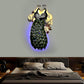 Metal Double Peacock Beautifully Decorative Showpiece Peacock Wall Hanging Wall Decor Living Hall Area Showpiece With LED Lights Best Gift Item Multicolour 44X2X24 Inches (Medium)