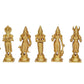 Brass Navagraha Statue - Nine Planetary Deities - Intricate Brass Sculpture for Home Temple and Vedic Astrology Decor (Height 6.5 Inch)