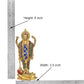 Brass Lord Vishnu Standing Idol (Height 8 Inch)