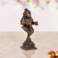 Copper Bal Krishna with Laddu Statue Showpiece for Home Office Copper Color (Height 3.5 Inch)