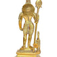 Lord Swami KartikeyaJi Kartik Statue with Peacock Brass Height 8.2 Inches