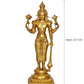 Brass Vishnu Four Armed Standing Vishnu Statue,for Home Decor Pooja Mandir (Height 20.5 Inch)