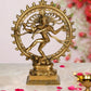 Nataraja Shiva Idol Sculpture Handmade Antique Dancing Nataraj Statue Height 13.5 Inches