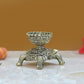 Bronze Tortoise with Oil Lamp Diya Statue Pooja Mandir Home Decor Decorative & Gift Item (Height: 2.5 Inch)