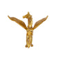 Brass Flying Angel Horse Statue Pegasus Animal Feng Shui Decorative Décor Showpiece (Height 4 Inch) (Gold)