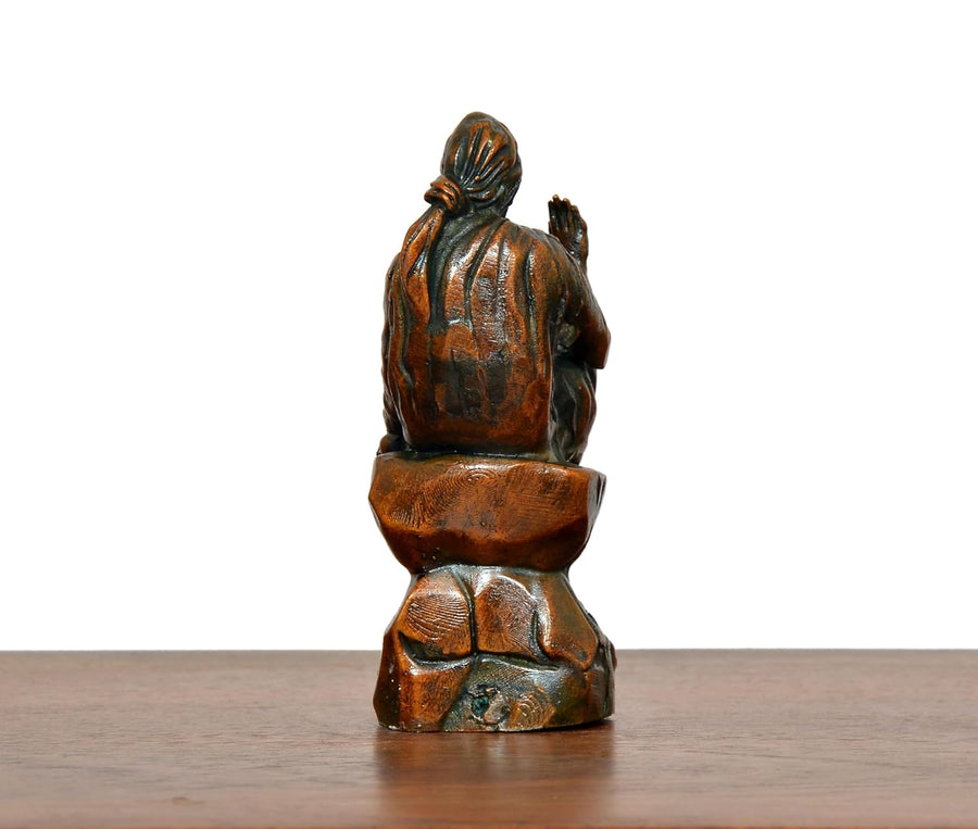 Superfine Brass Shirdi Sai Baba Statue (Height: 3 Inch) Craft Detail