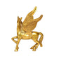 Brass Flying Angel Horse Statue Pegasus Animal Feng Shui Decorative Décor Showpiece (Height 4 Inch) (Gold)