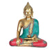 Bhumisparasha Mudra Brass Buddha Idol Statue Murti for Home Decor (Height 14 inch)