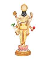 Resin Lord Dhanvantari Statue for Pooja Room | Dhanvantari Idol for Home Temple | Hindu God Statue for Spiritual & Home Décor (Height:8 Inches)