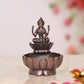 Copper Lakshmi Laxmi Diya Oil Lamp for Diwali Pooja Gift Decoration Showpiece (Height 3 Inch)