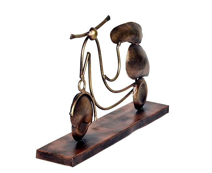 Iron Scooter Table Top Table Collectible (Height: 13 Inches)