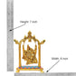 Metal Radha Krishna Idol on Swing Statue (Height : 7 Inch)