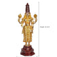 Brass Lord Tirupati Bala Ji Idol Statue Home Temple Office Figurine Showpiece Multicolour (Height 32 Inch)