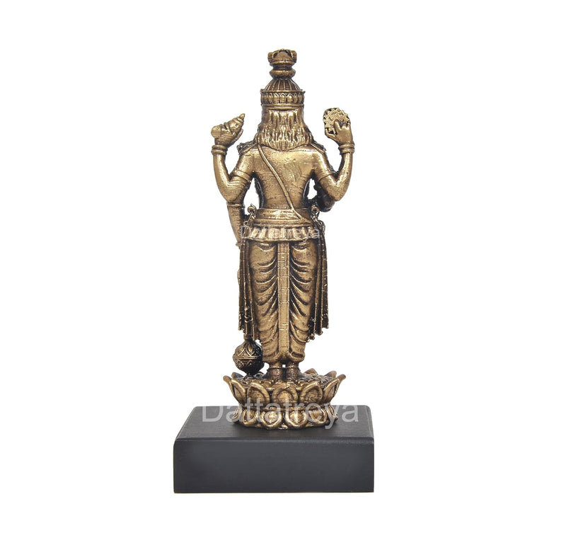 Panchaloha Lord Vishnu Standing Idol (Height:5 Inch)