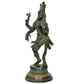 Brass Shiva and Parvati Ardhanrishvara Murti Religious Statue for Home Temple Decor Office Mandir(Height :12 inch)