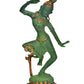 Brass Shiv Parvati Dancing Statue Idol for Temple Home Idols | Height :15 Inches