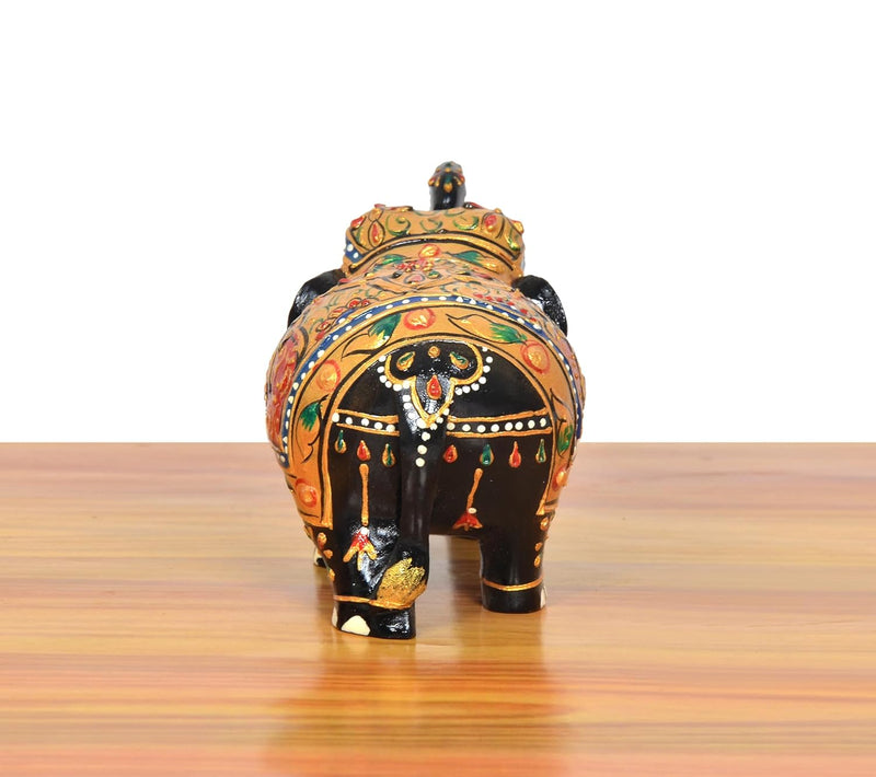 Wooden Elephant Show Piece (Height 3 Inch)