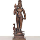 Copper Standing Lord Kartikeya Murugan Murti Decorative Showpiece Copper Murti for Home Decor Mandir Pooja Temple (Height 6 Inch)