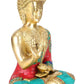 12 Inch Big Buddha Brass Statue Buddhism Life Sign Ashirwad Position Sitting Sculpture Ashirwad Feng Shui Idol Figurine Diwali Gifts Home Decor