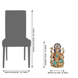 Maßgrafik: Messing-Ganesha-Idol, Höhe 13 Zoll; Breite 8 Zoll