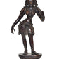 Brass Standing Apsara Statue Apsara Idol for Home Temple, Spiritual Decor, and Gifts (Height: 11 Inch)